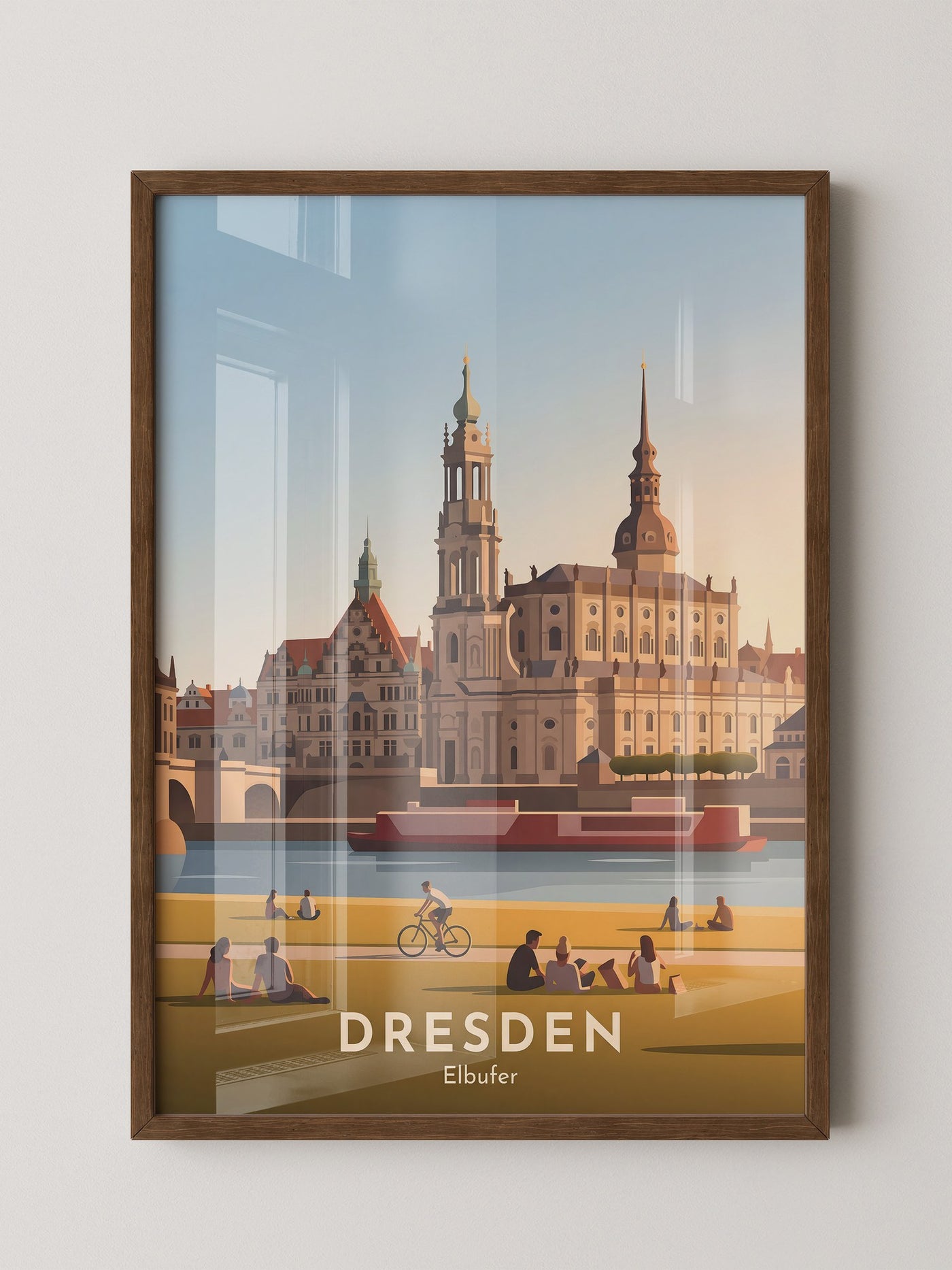 Dresden Elbufer Vintage Stil