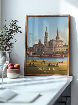 Dresden Elbufer Vintage Stil