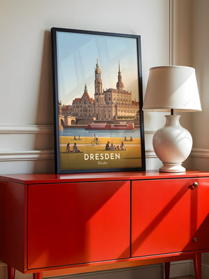 Dresden Elbufer Vintage Stil