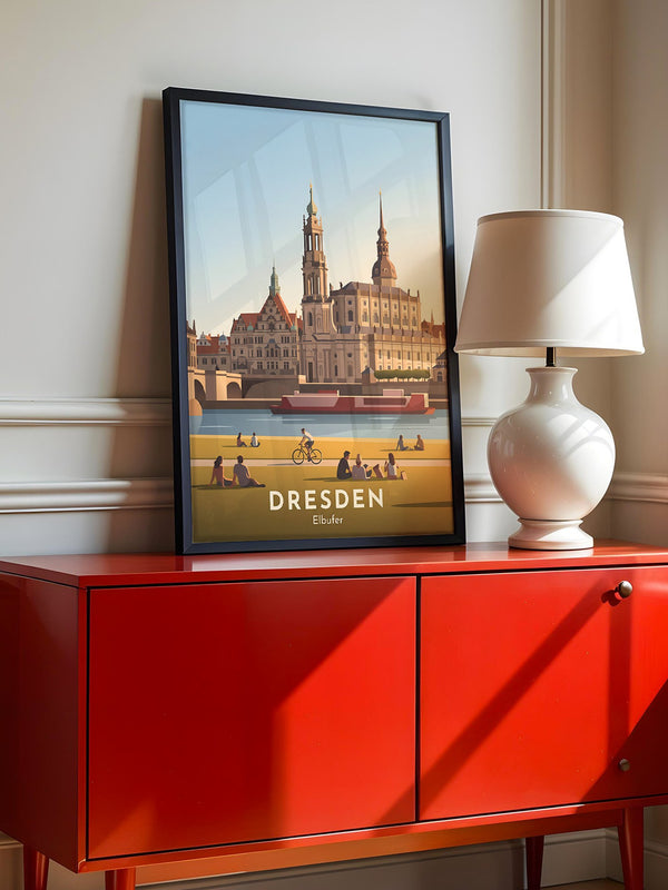 Dresden Elbufer Vintage Stil
