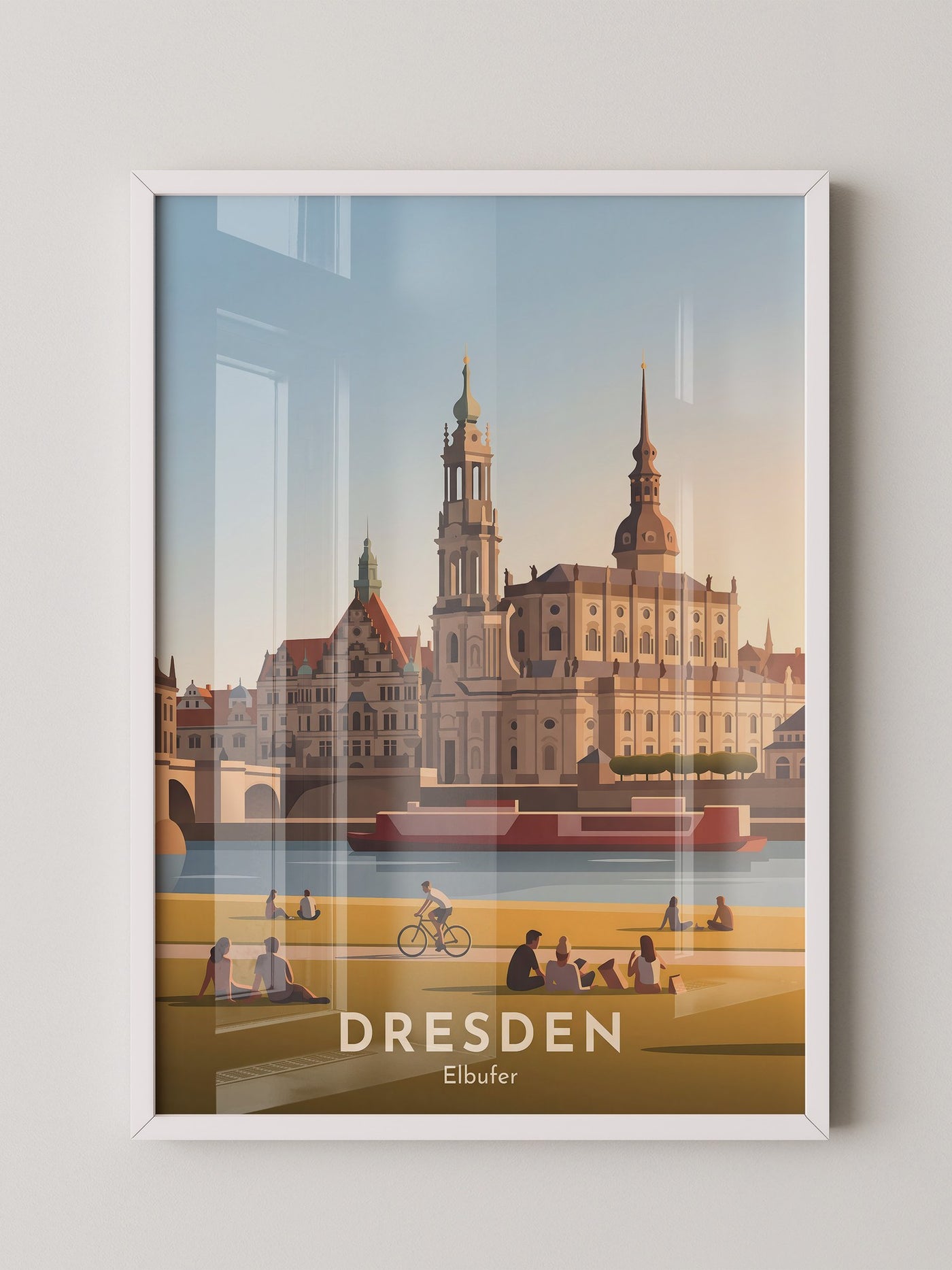 Dresden Elbufer Vintage Stil