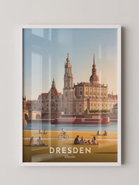 Dresden Elbufer Vintage Stil