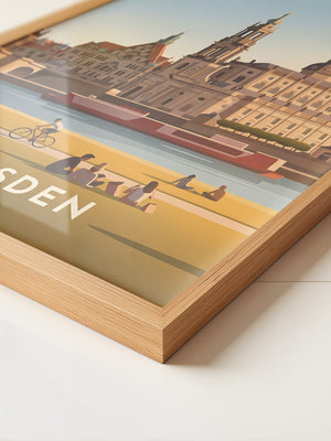 Dresden Elbufer Vintage Stil