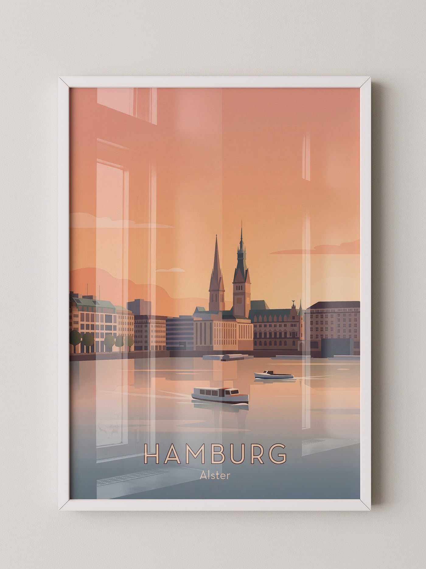 Hamburg Alsterabend Orange
