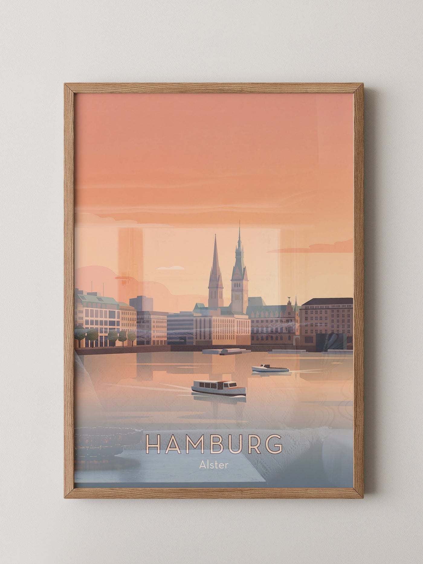 Hamburg Alsterabend Orange