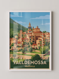 Valldemossa Stadtansicht Retro