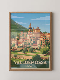 Valldemossa Stadtansicht Retro