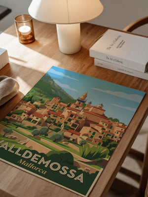 Valldemossa Stadtansicht Retro