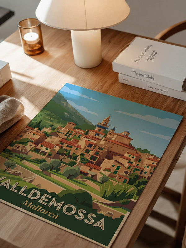 Valldemossa Stadtansicht Retro