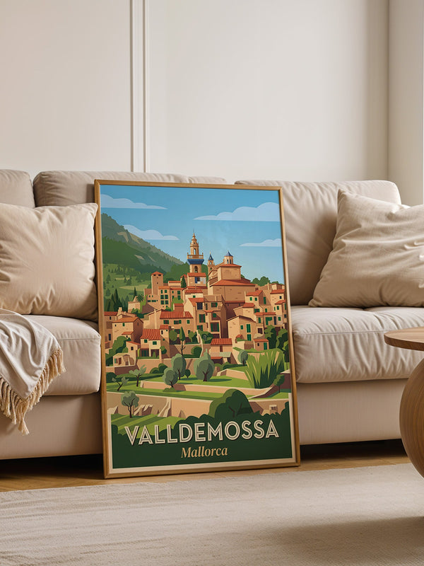 Valldemossa Stadtansicht Retro