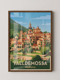 Valldemossa Stadtansicht Retro