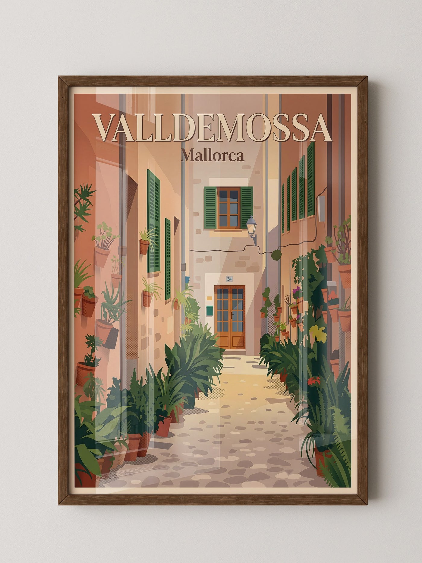 Valldemossa Pflastergasse Pflanzen
