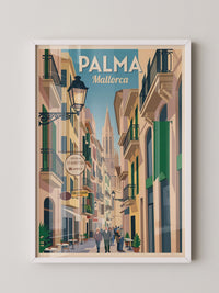 Palmas Gasse Retro Atmosphäre