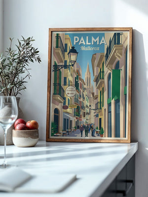 Palmas Gasse Retro Atmosphäre