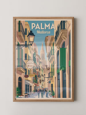Palmas Gasse Retro Atmosphäre