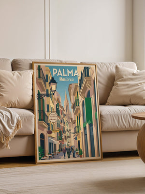 Palmas Gasse Retro Atmosphäre