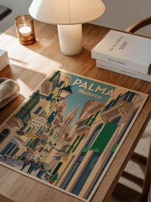 Palmas Gasse Retro Atmosphäre