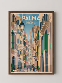 Palmas Gasse Retro Atmosphäre