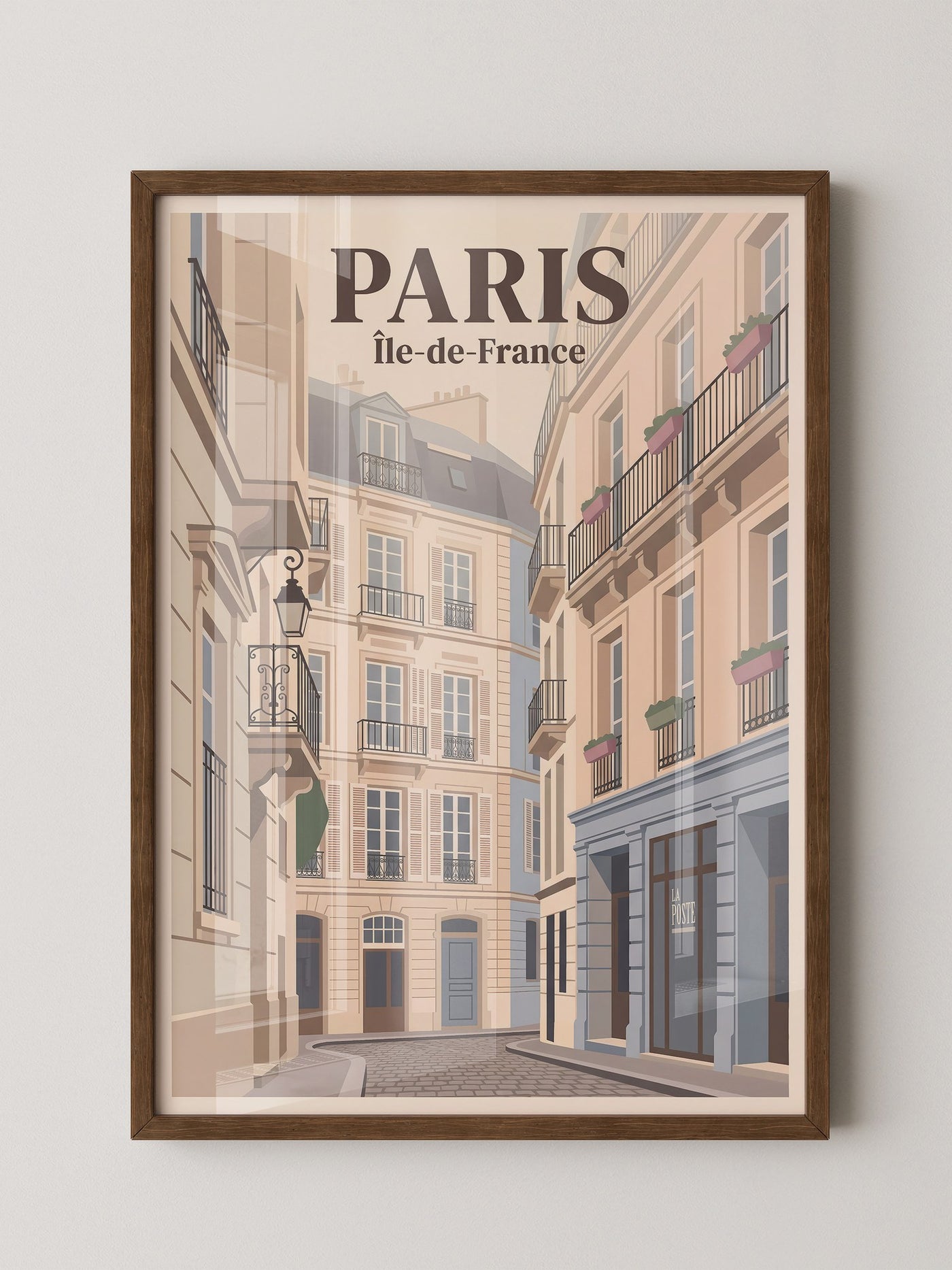 Pariser Gasse im Vintage Stil