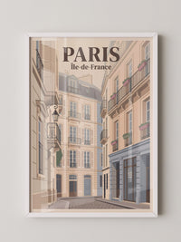Pariser Gasse im Vintage Stil