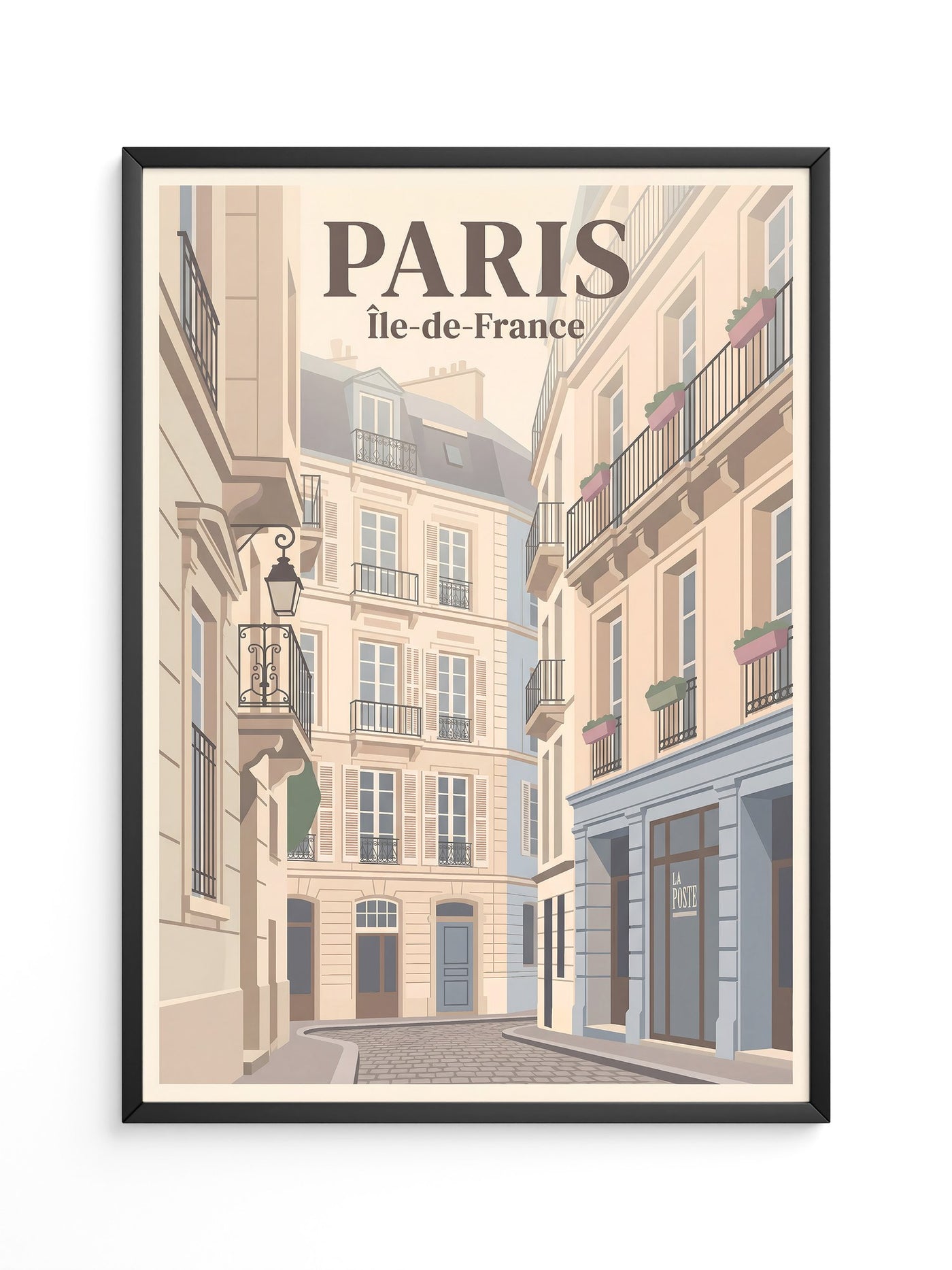 Pariser Gasse im Vintage Stil