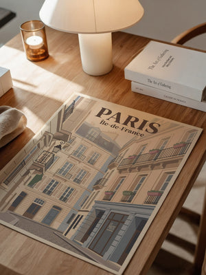 Pariser Gasse im Vintage Stil