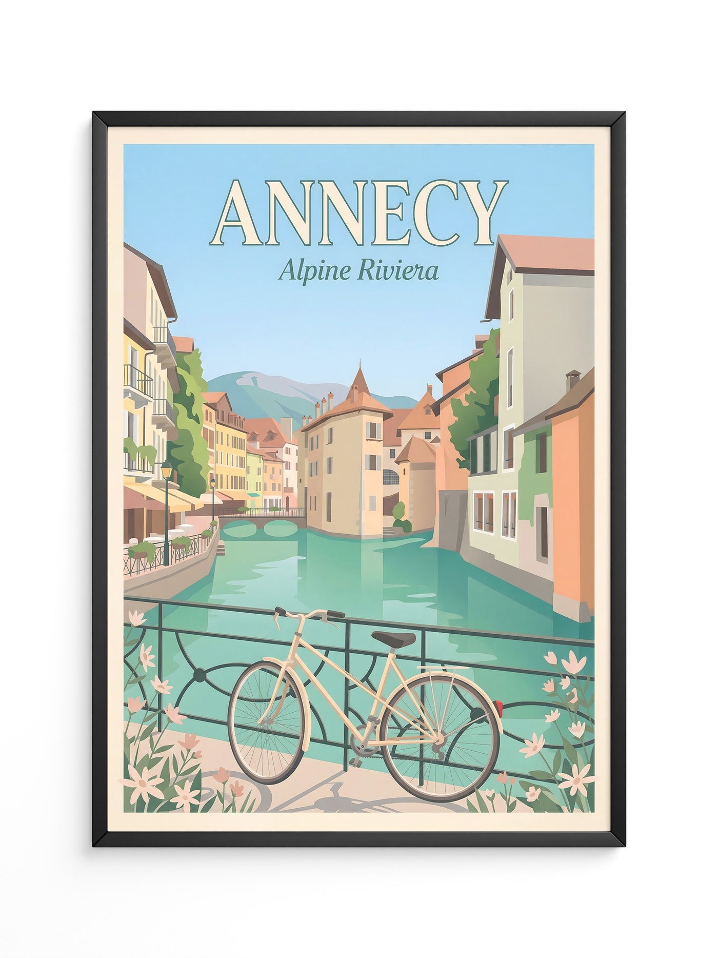 Annecy Fahrrad pastellfarben