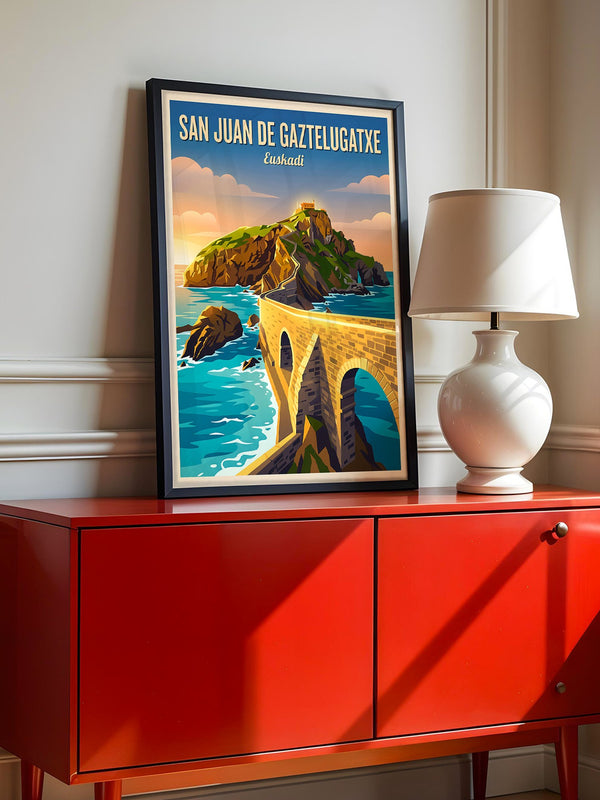 San Juan Küstenansicht Retro