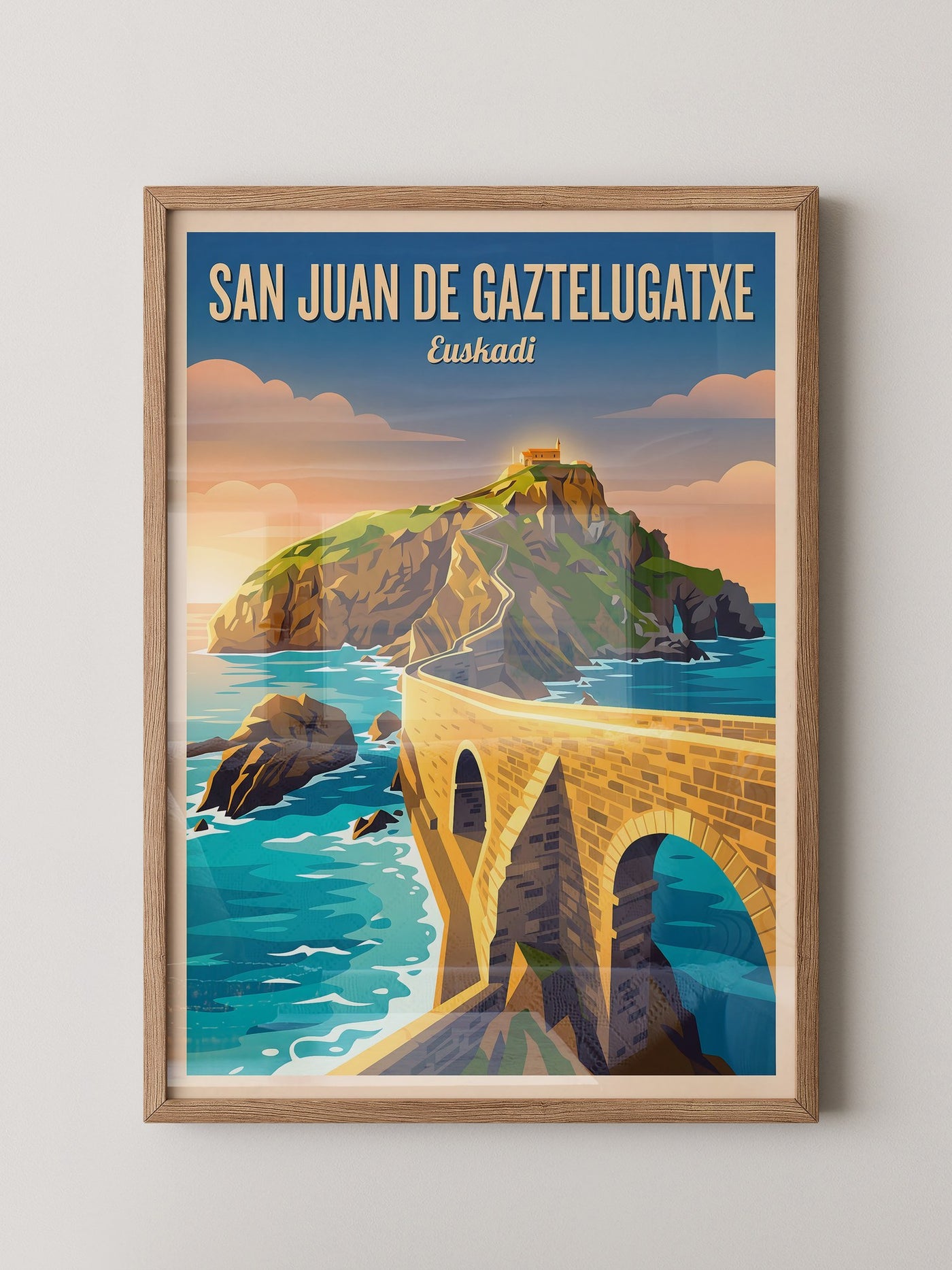 San Juan Küstenansicht Retro