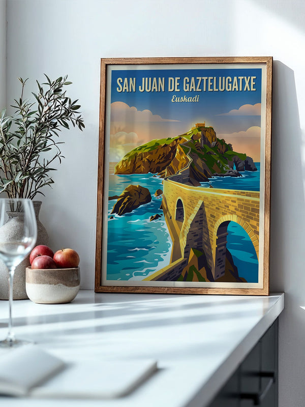 San Juan Küstenansicht Retro