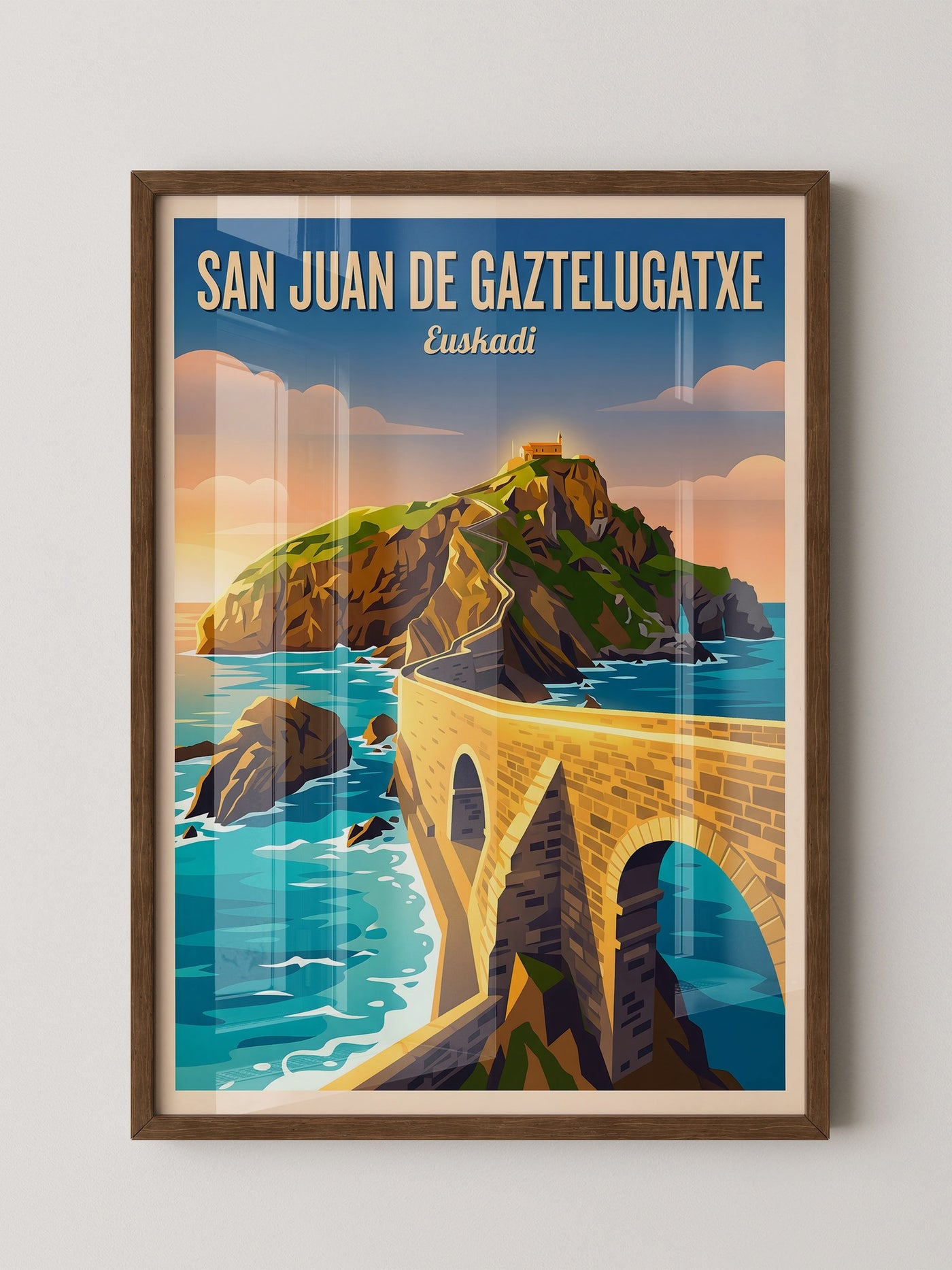 San Juan Küstenansicht Retro