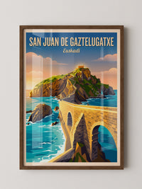 San Juan Küstenansicht Retro