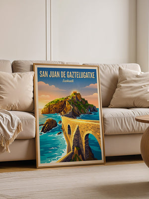 San Juan Küstenansicht Retro