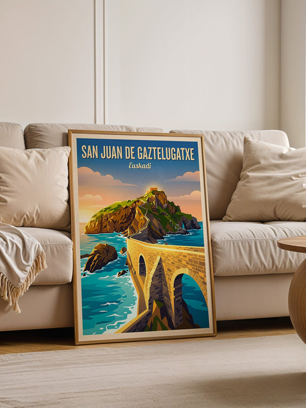 San Juan Küstenansicht Retro