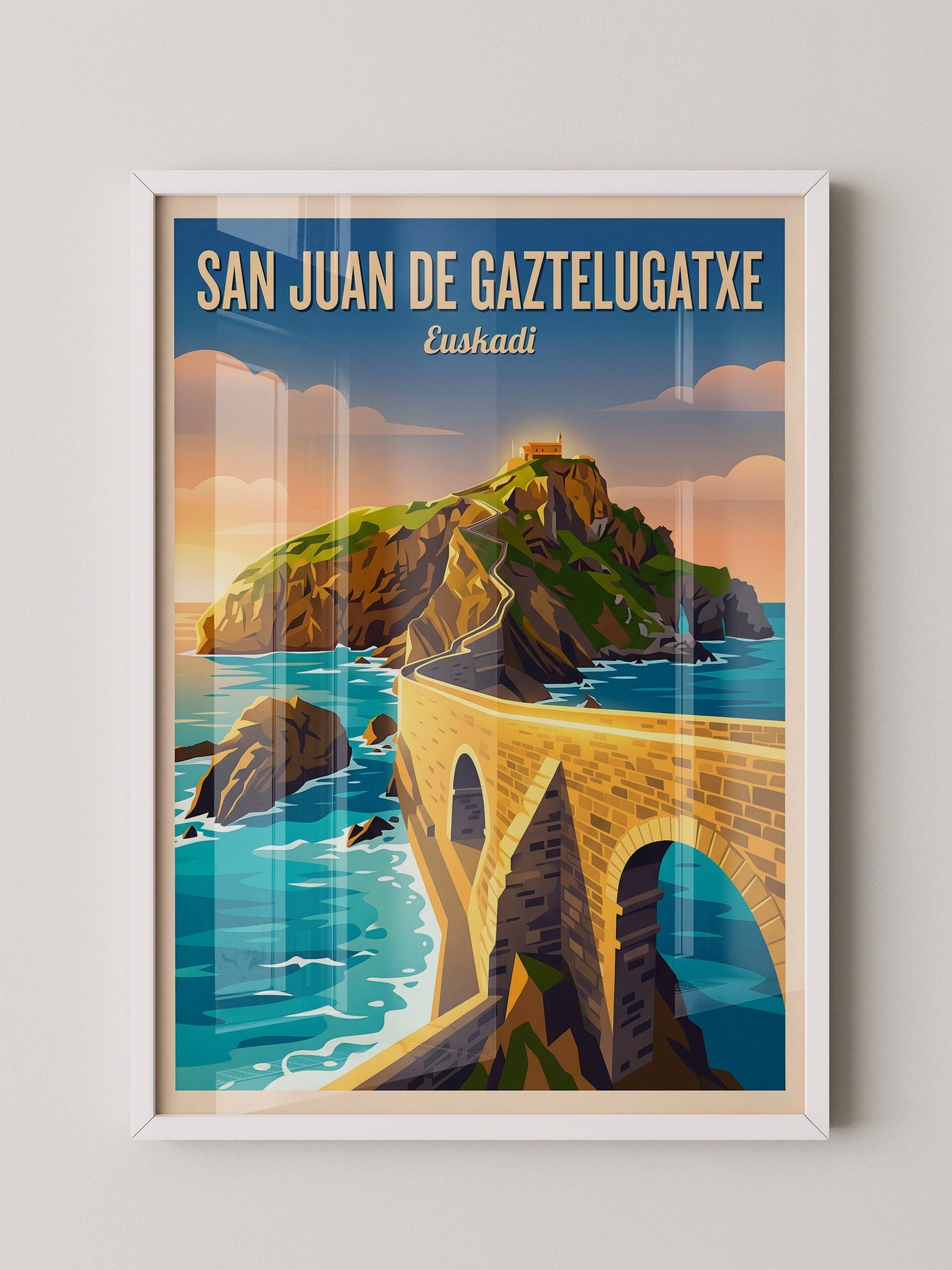 San Juan Küstenansicht Retro