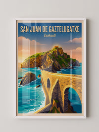 San Juan Küstenansicht Retro