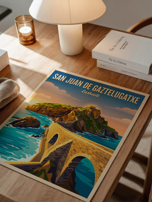 San Juan Küstenansicht Retro