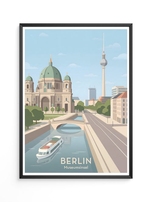 Berlin Skyline Pastell