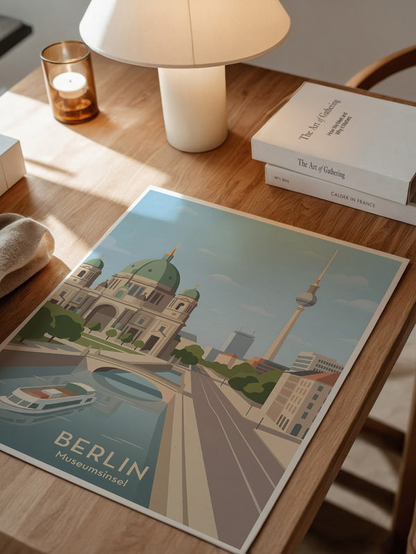 Berlin Skyline Pastell