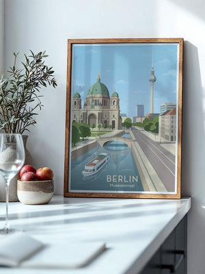 Berlin Skyline Pastell