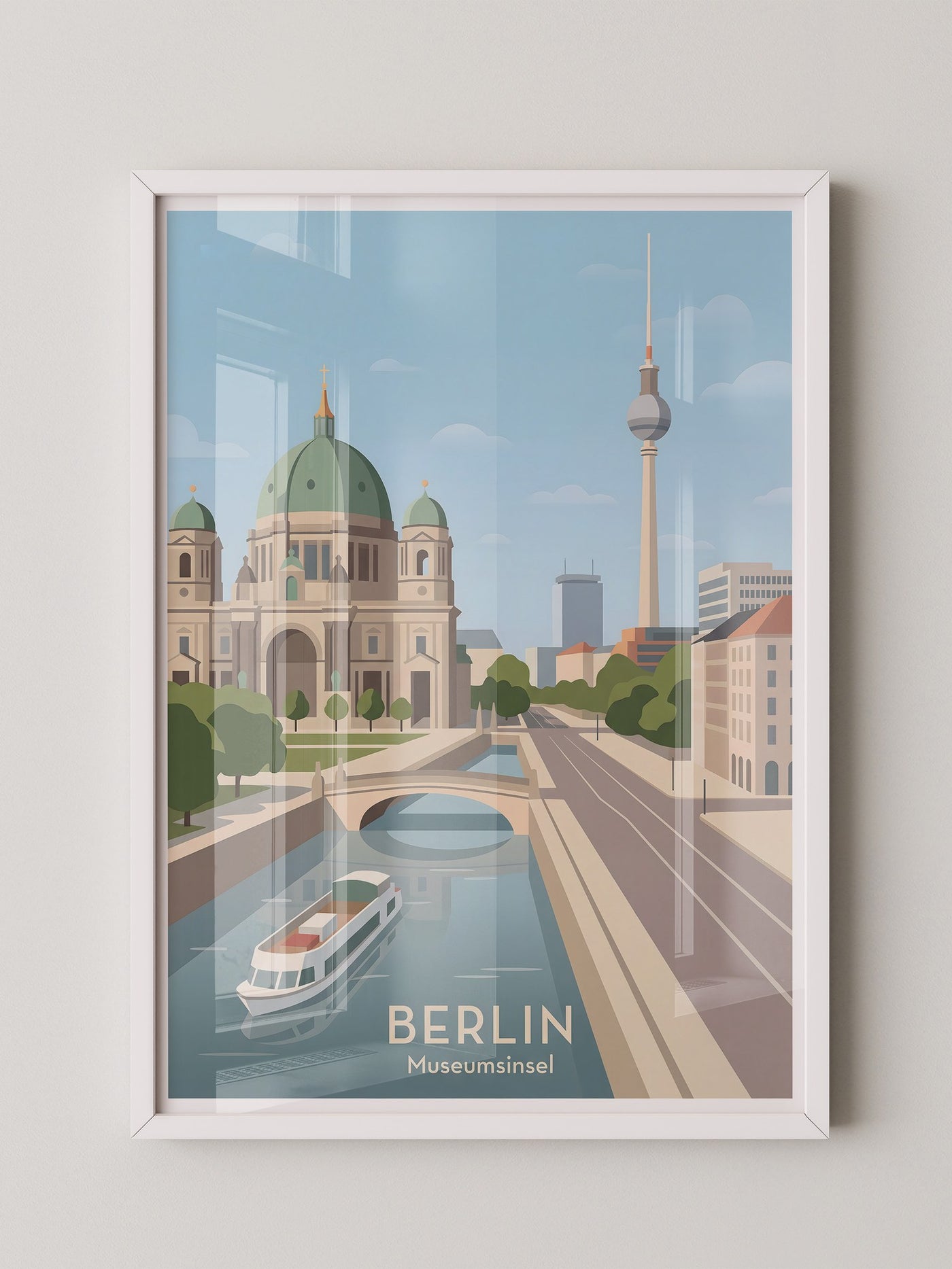 Berlin Skyline Pastell