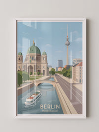Berlin Skyline Pastell