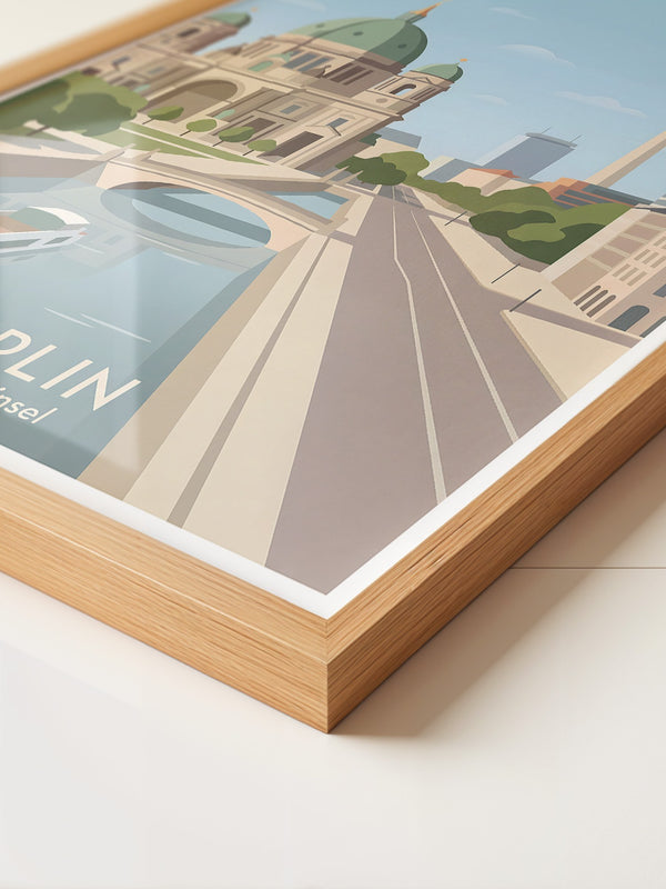 Berlin Skyline Pastell