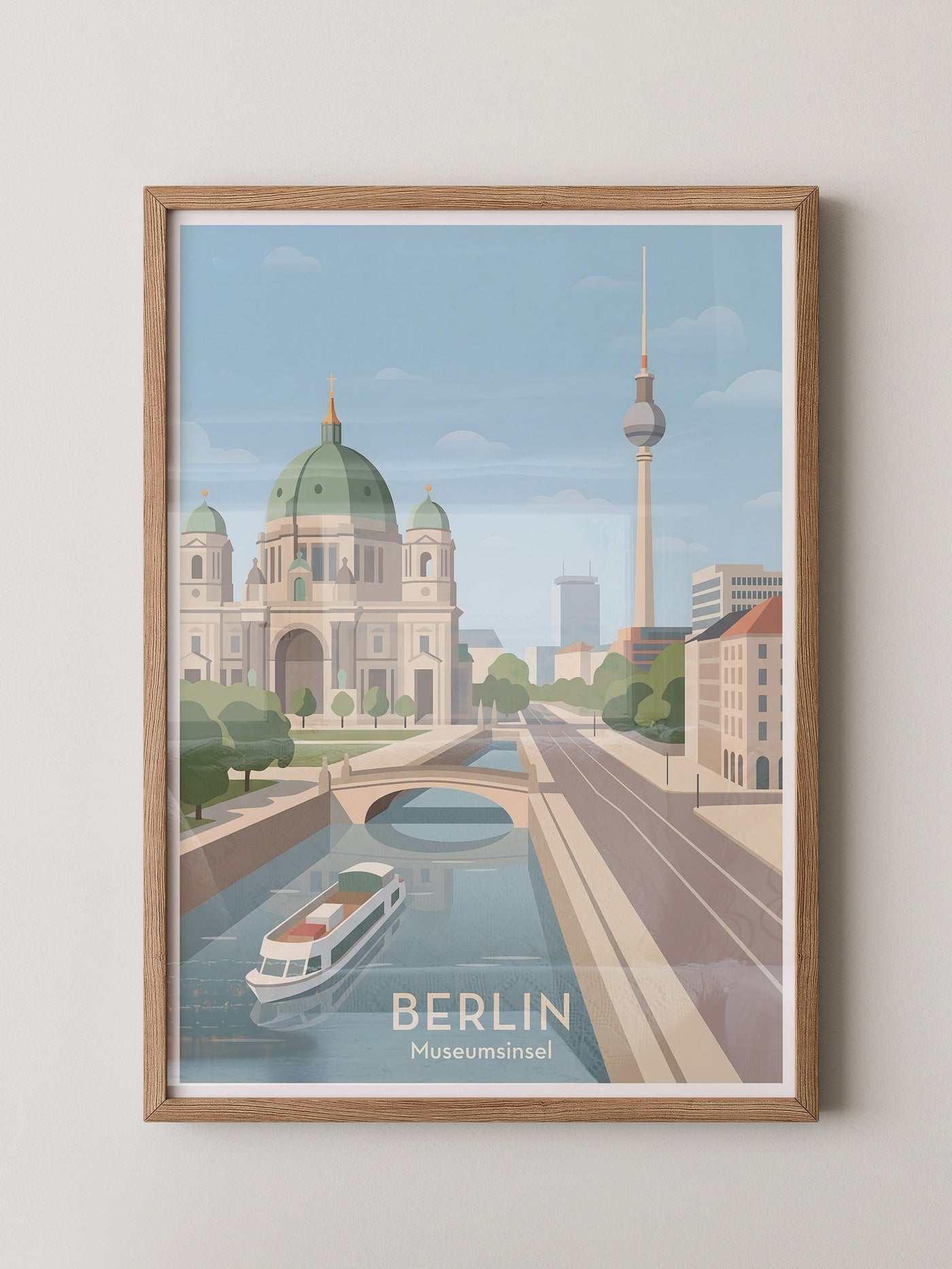 Berlin Skyline Pastell