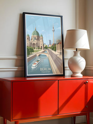 Berlin Skyline Pastell