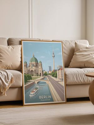Berlin Skyline Pastell