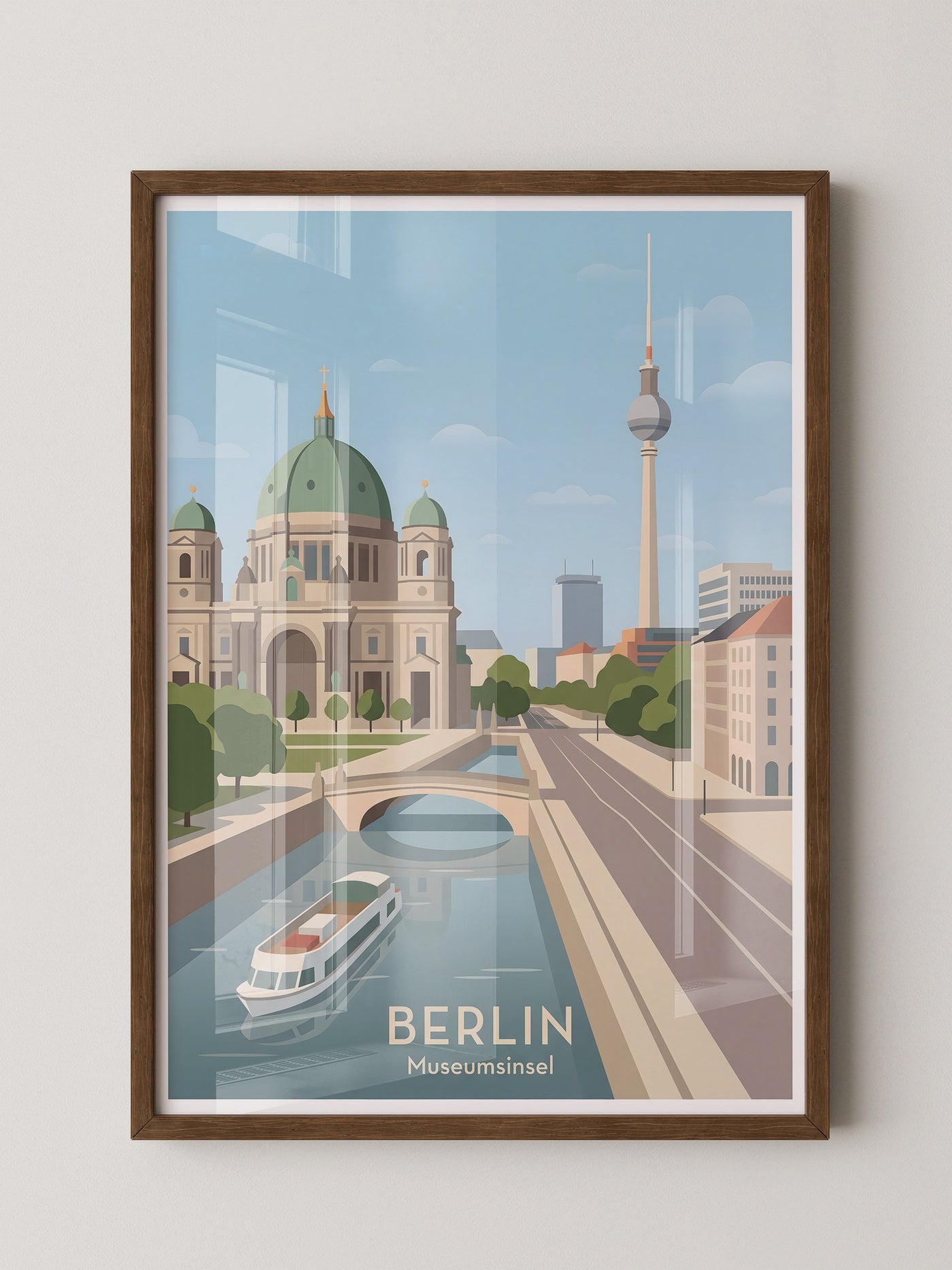 Berlin Skyline Pastell