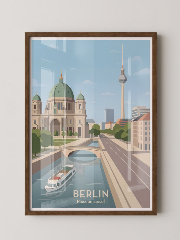 Berlin Skyline Pastell