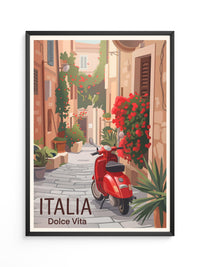 Roter Roller Italienische Gasse