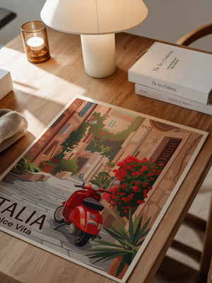 Roter Roller Italienische Gasse